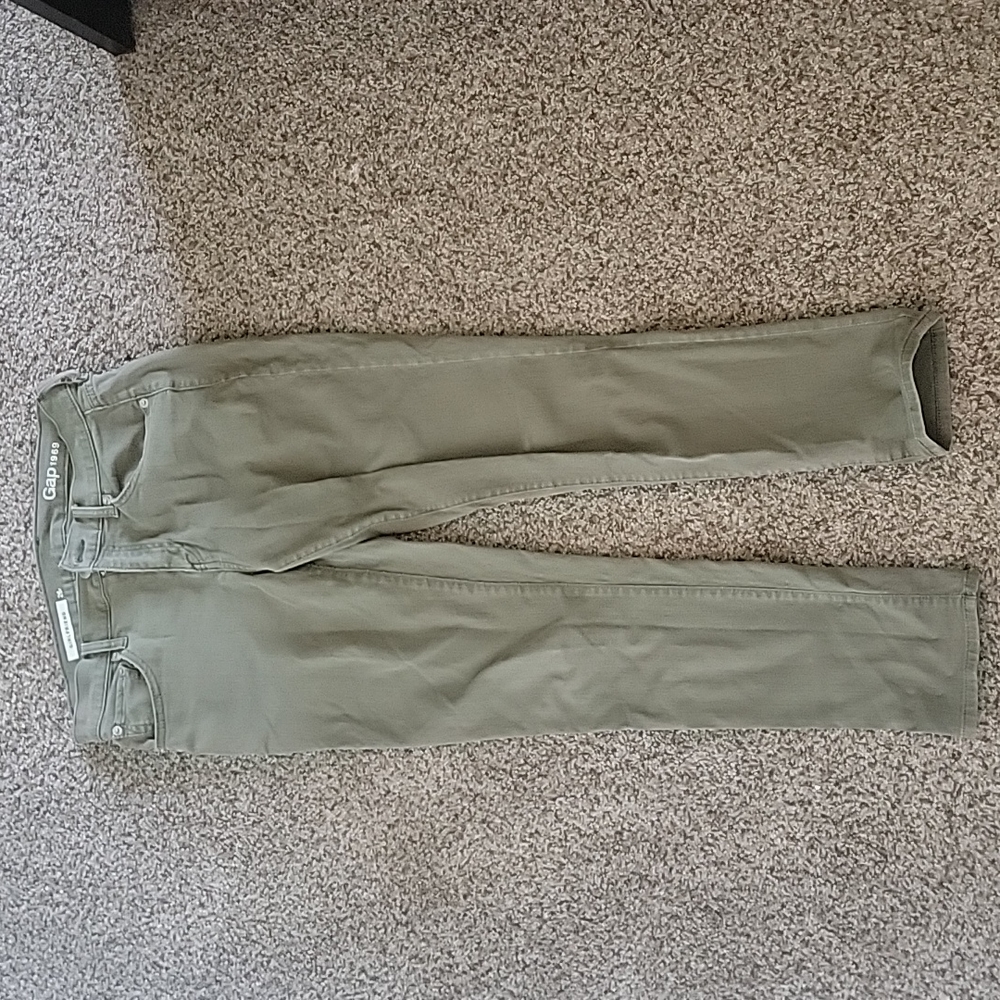 Gap girlfriend green jeans 26r